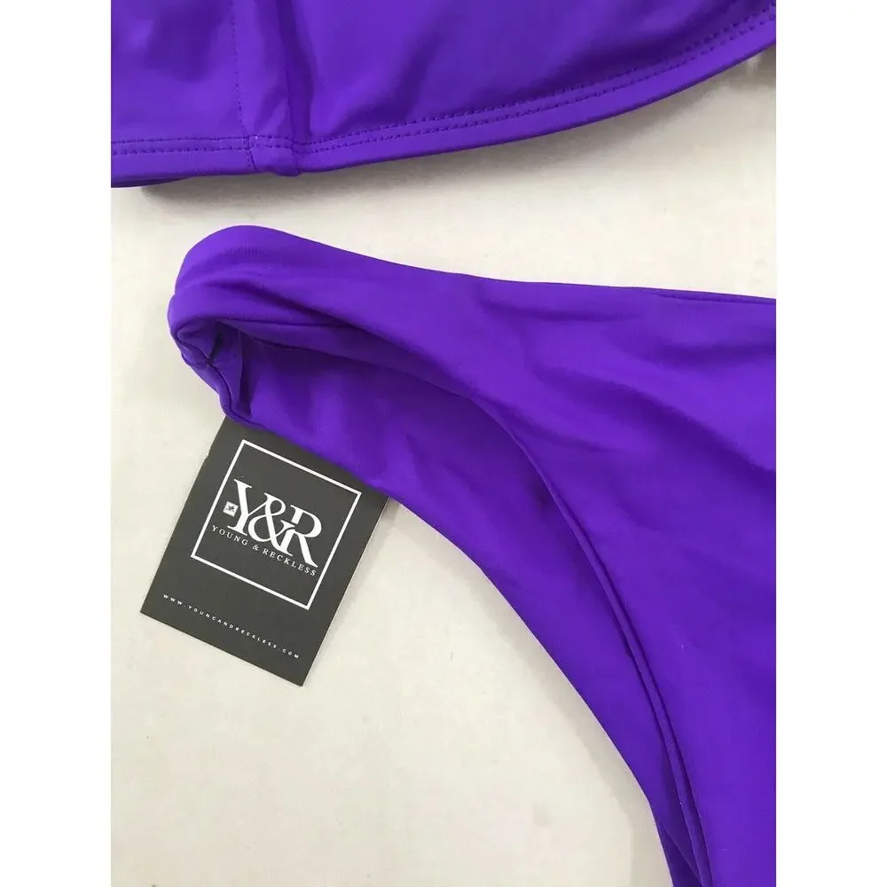 Young & Reckless Veronique Pleated Padded Bikini Set Swim